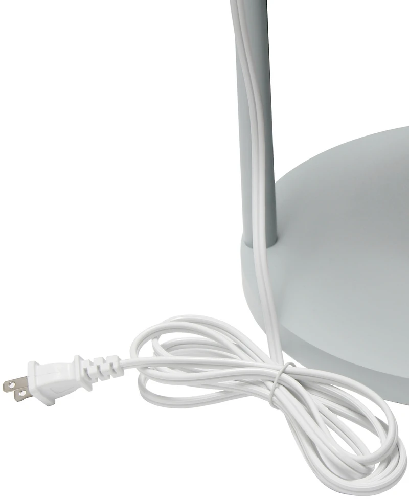 All The Rages Etagere Organizer Storage Floor Lamp with 2 Usb Charging Ports, 1 Charging Outlet