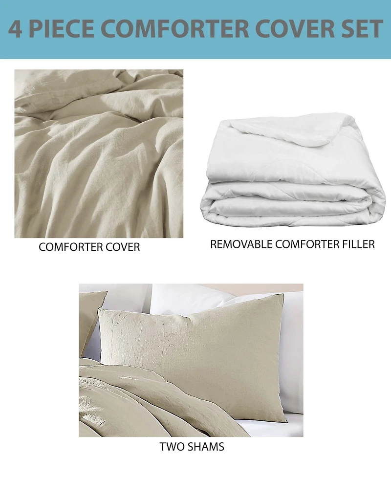 Riverbrook Home Logan 4-Pc. Comforter Set, King