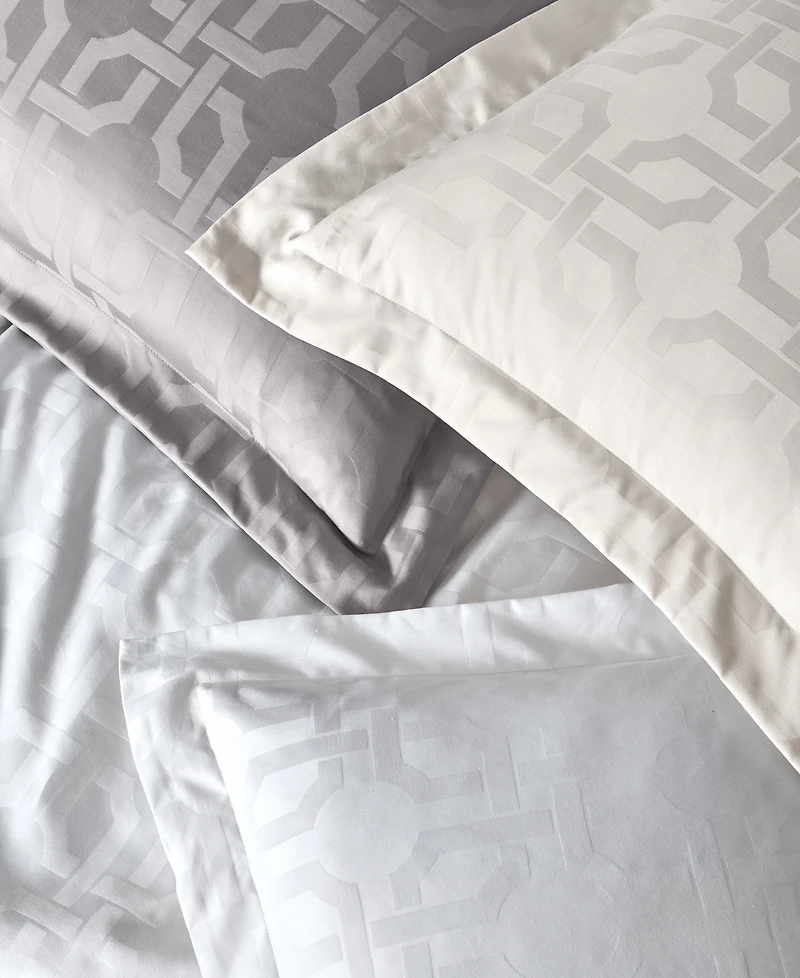 Hotel Collection Fresco Jacquard 525-Thread Count Egyptian Cotton 2-Pc. European Sham Set, Exclusively at Macy's