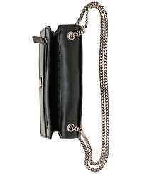 Karl Lagerfeld Paris Lafayette Tapestry Leather Wallet on a Chain