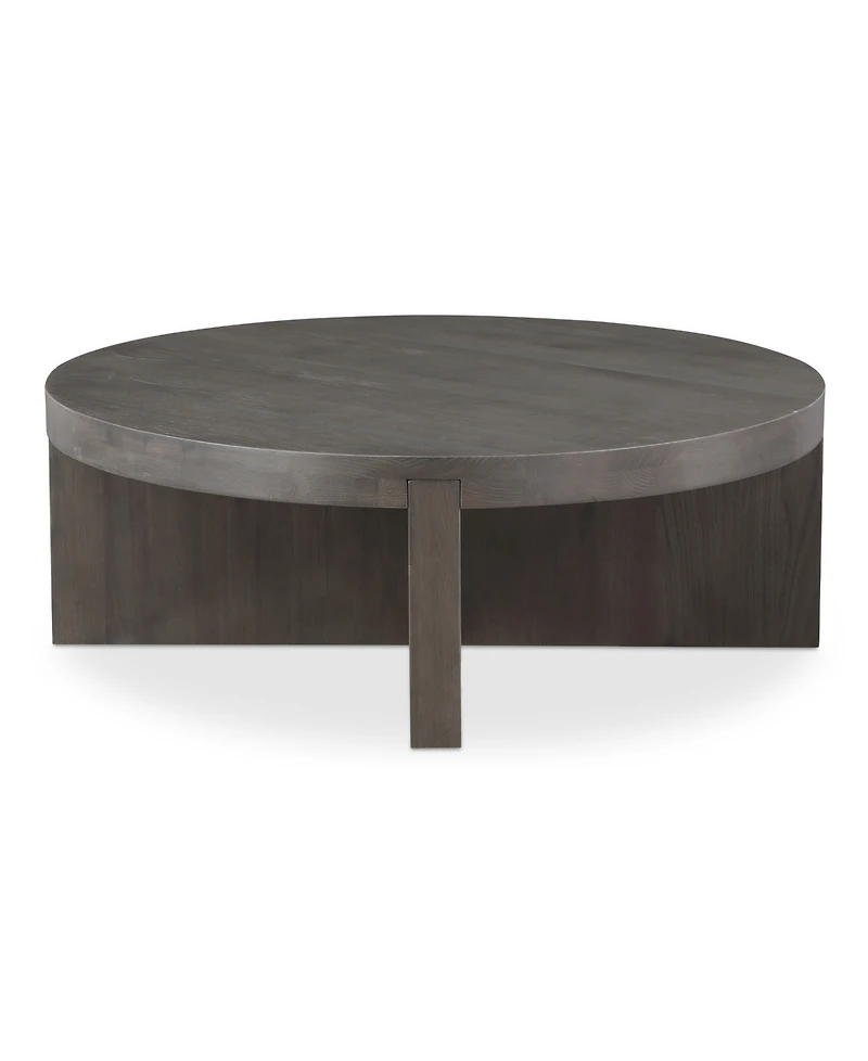 Folke 38" Oak Round Coffee Table