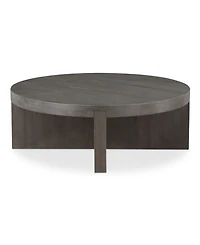 Folke 38" Oak Round Coffee Table