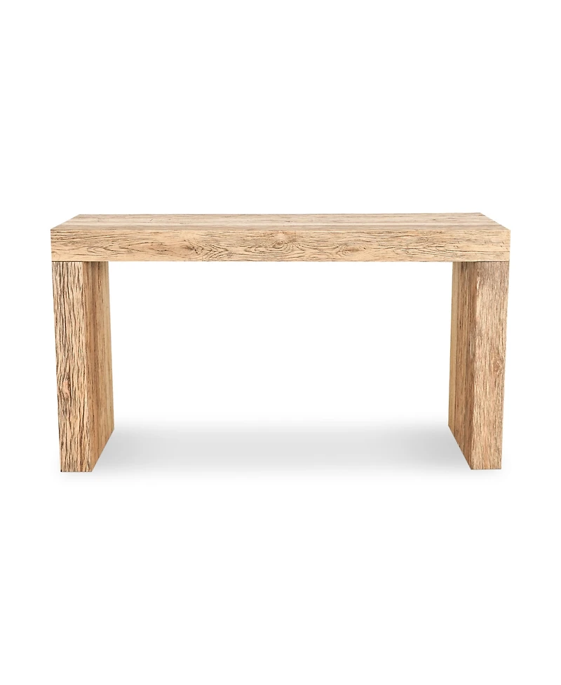 Evander 55" Oak Rectangle Console Table