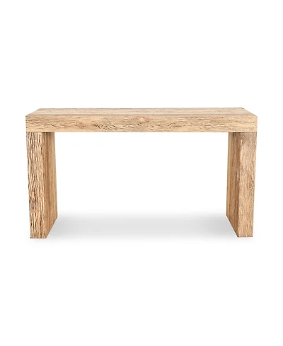 Evander 55" Oak Rectangle Console Table