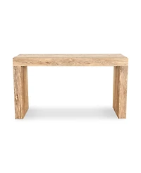 Evander 55" Oak Rectangle Console Table
