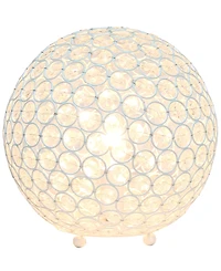 Lalia Home Elipse 10" Crystal Orb Table Lamp