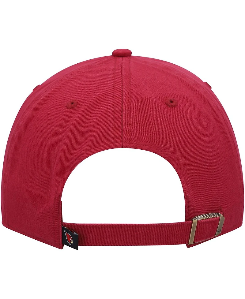Men's '47 Brand Cardinal Arizona Cardinals Pride Clean Up Adjustable Hat