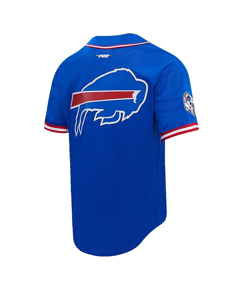 Men's Pro Standard Josh Allen Royal Buffalo Bills Baseball Player Button-Up Shirt