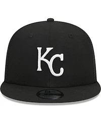 Men's New Era Black Kansas City Royals Trucker 9FIFTY Snapback Hat