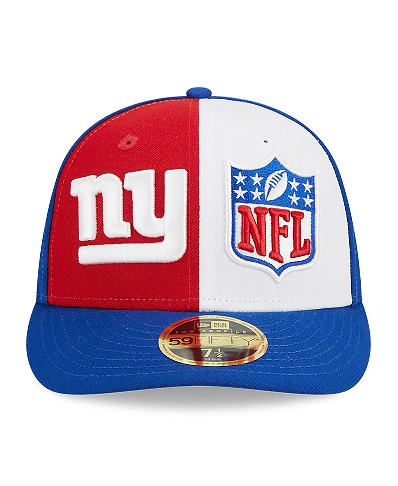 Men's New Era Red, Royal York Giants 2023 Sideline Low Profile 59FIFTY Fitted Hat