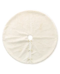 Glitzhome 48" D Faux Fur Christmas Tree Skirt