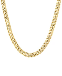 Lightweight Polished Curb Chain Necklace 22" in 10K Yellow Gold