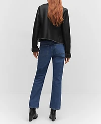 Mango Women's Faux Shearling-Lined Jacket