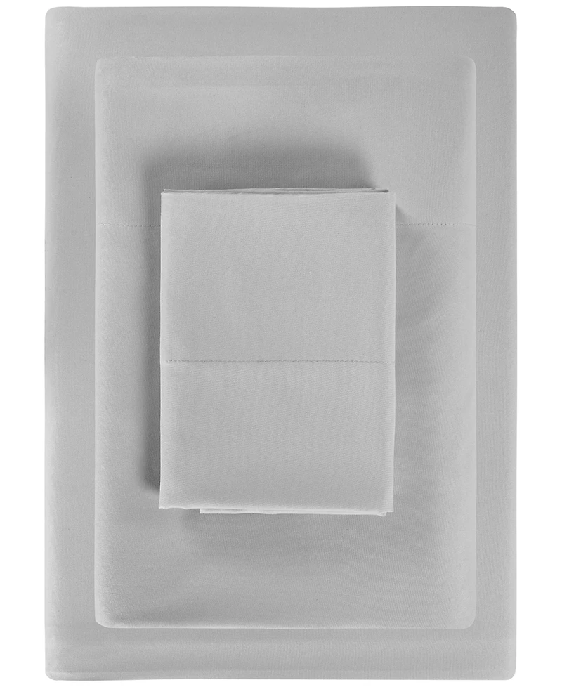 Sunham Microfiber Easy Care Solid -Pc. Sheet Set