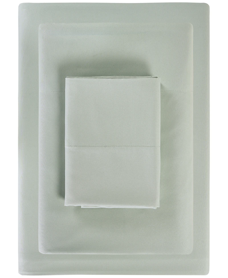 Sunham Microfiber Easy Care Solid -Pc. Sheet Set
