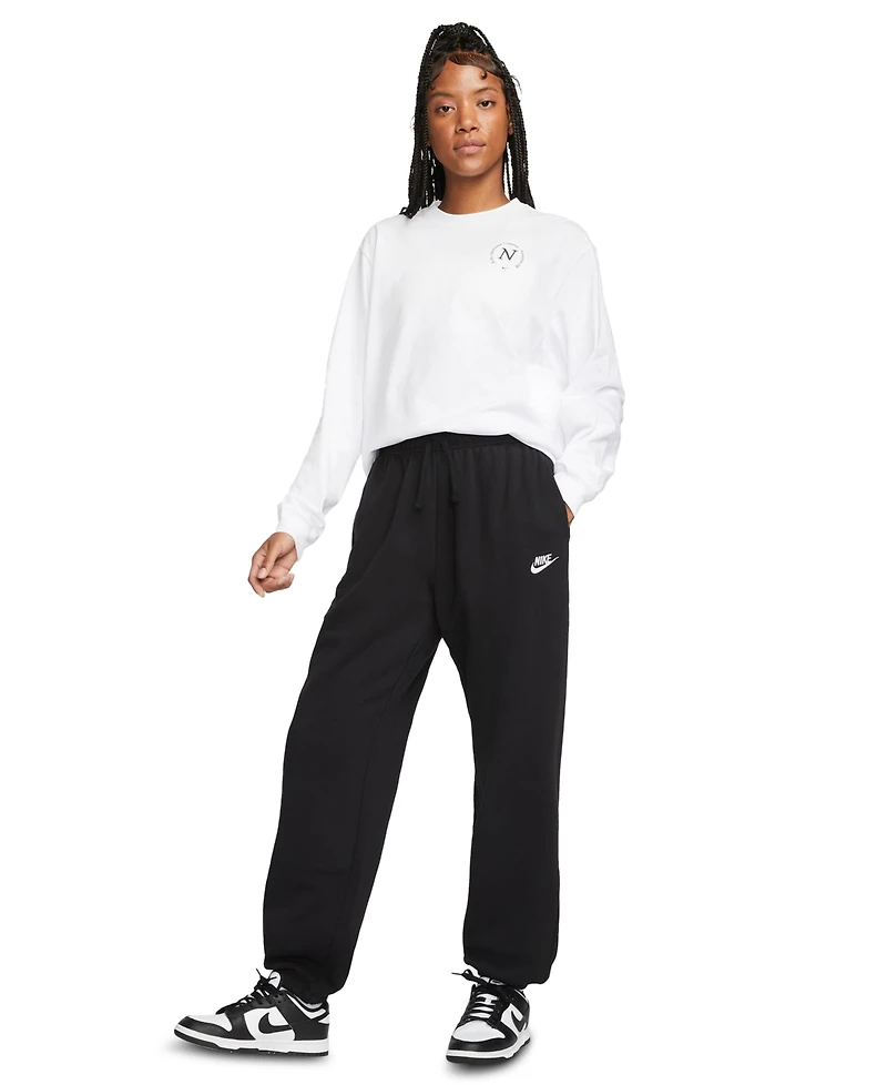 Nike Women's Sportswear Club Fleece Mid-Rise Oversized Sweatpants