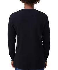 Cotton On Men's Chunky Waffle Long Sleeve T-shirt