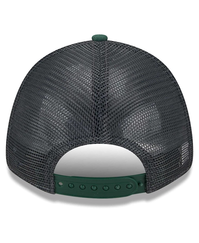 Preschool Boys and Girls New Era Graphite, Green Green Bay Packers Reflect 9FORTY Adjustable Hat