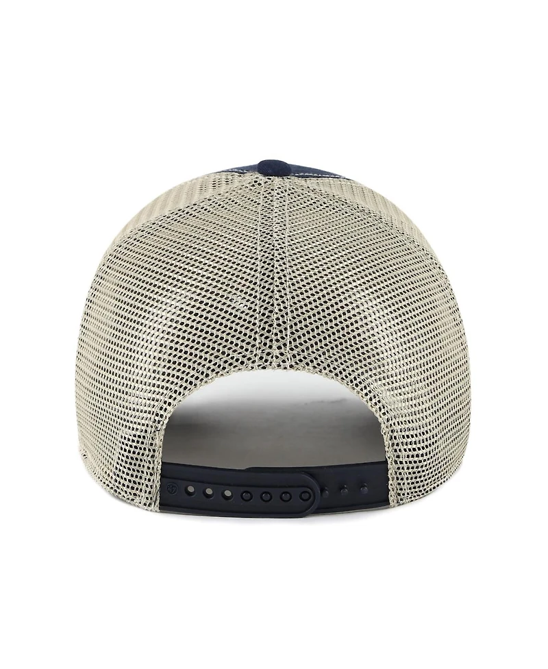 Men's '47 Brand Navy, Natural Dallas Cowboys Notch Trucker Clean Up Adjustable Hat