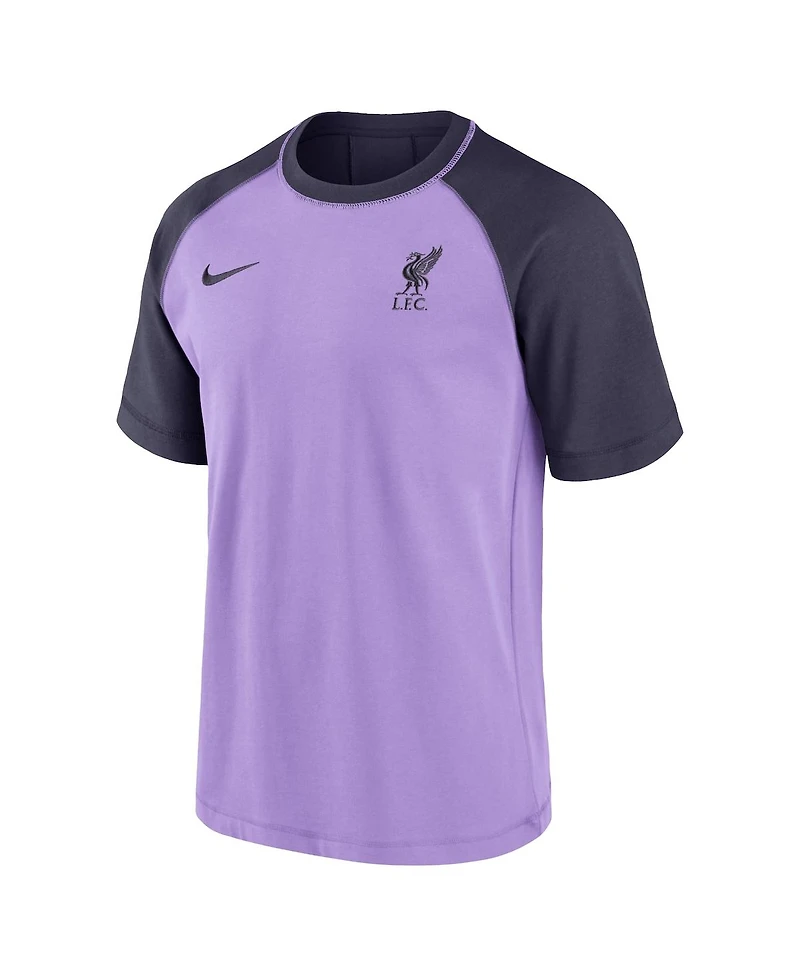 Men's Nike Purple Liverpool Travel Raglan T-shirt