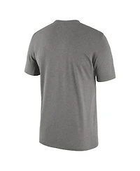 Men's Nike Heather Gray Michigan State Spartans Campus Letterman Tri-Blend T-shirt