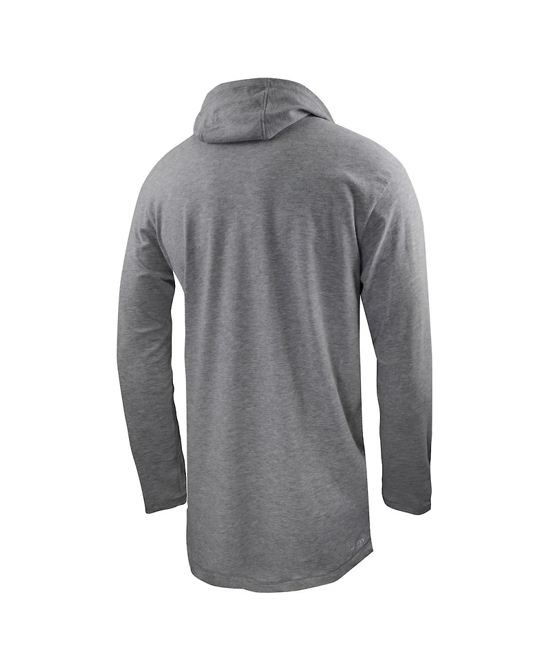 Men's Nike Heather Gray Air Force Falcons Rivalry Pullover Long Sleeve Hoodie T-shirt