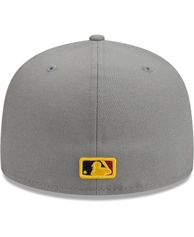 Men's New Era Gray Los Angeles Dodgers Color Pack 59FIFTY Fitted Hat