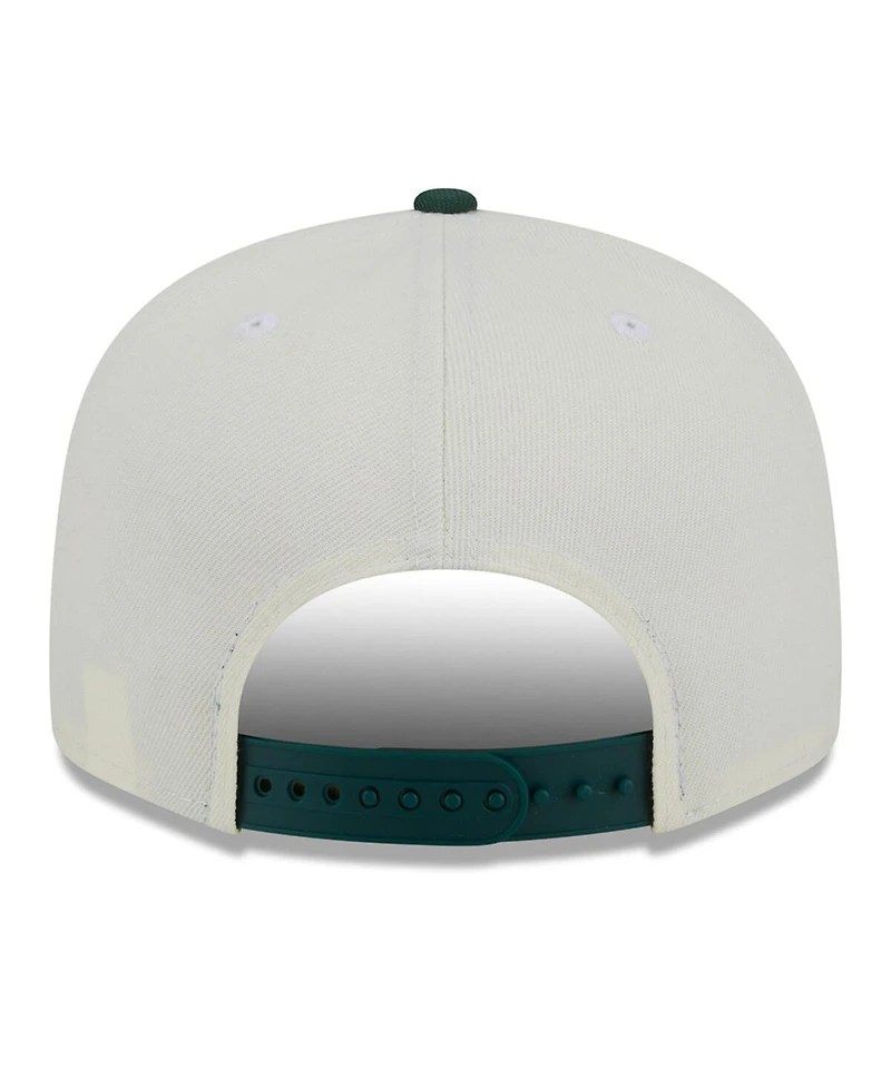 Men's New Era Cream, Green Green Bay Packers City Originals 9FIFTY Snapback Hat