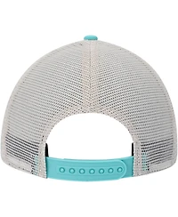 Men's American Needle Teal, Cream David Bowie Valin Trucker Snapback Hat