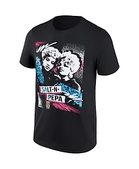 Men's Black Salt-n-Pepa Washed Graphic T-shirt