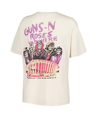 Women's Daydreamer Cream Guns n Roses Was Here Boyfriend T-shirt