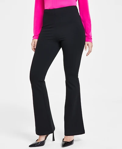 I.n.c. International Concepts Women's High-Rise Ponte Flare-Hem Pants, Created for Macy's