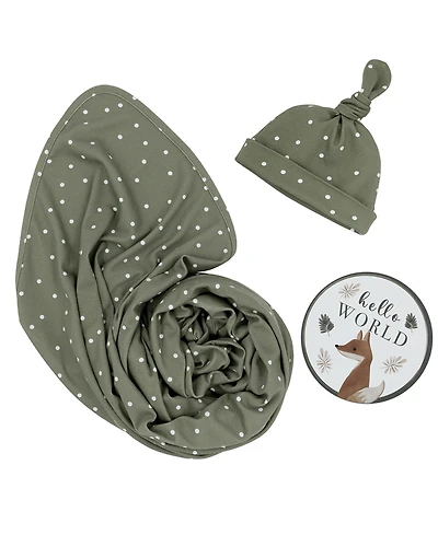 Living Textiles Baby Boys or Baby Girls Hello World Gift Set