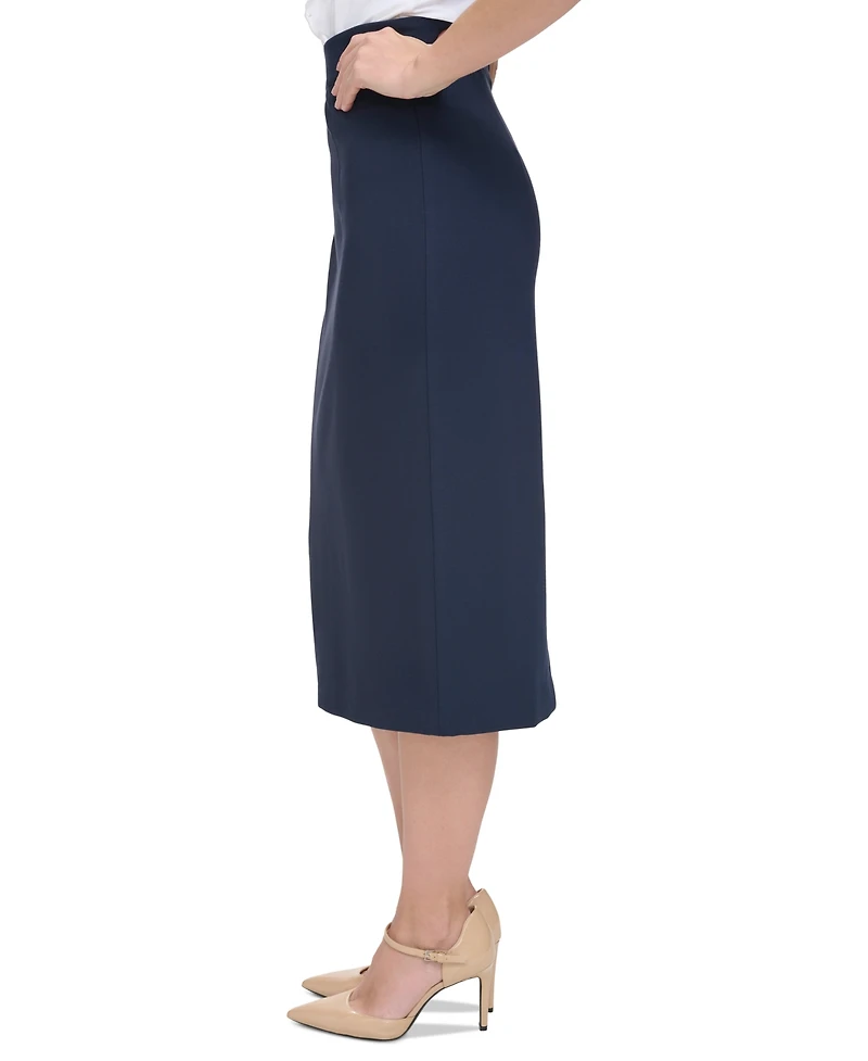 Tommy Hilfiger Women's Ponte Pencil Midi Skirt