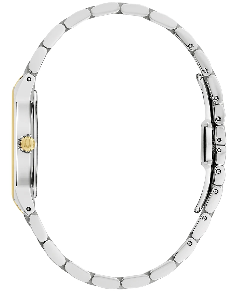Bulova Women's Modern Diamond Accent Two-Tone Stainless Steel Bracelet Watch 30mm