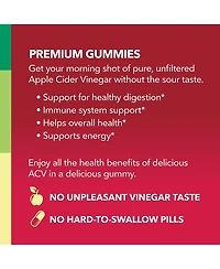 Apple Cider Vinegar Gummies, Apple Flavor, Havasu Nutrition, 60ct