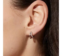 Ana Luisa Double Hoop Earrings - Toda Silver