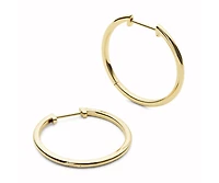 Ana Luisa Medium Slim Endless Hoops - Lo Medium