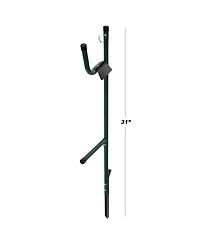 Water Hose Holder Easy-to-Install Garden Hose Storage Metal Rack with Stake - Outdoor Freestanding Hose Reel for Yard or Landscaping by Stalwart