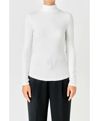 endless rose Women's Mock Neck Top