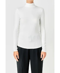 endless rose Women's Mock Neck Top