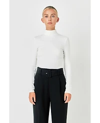 endless rose Women's Mock Neck Top