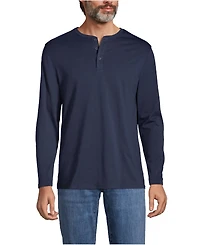 Lands' End Big & Tall Long Sleeve Cotton Supima Henley