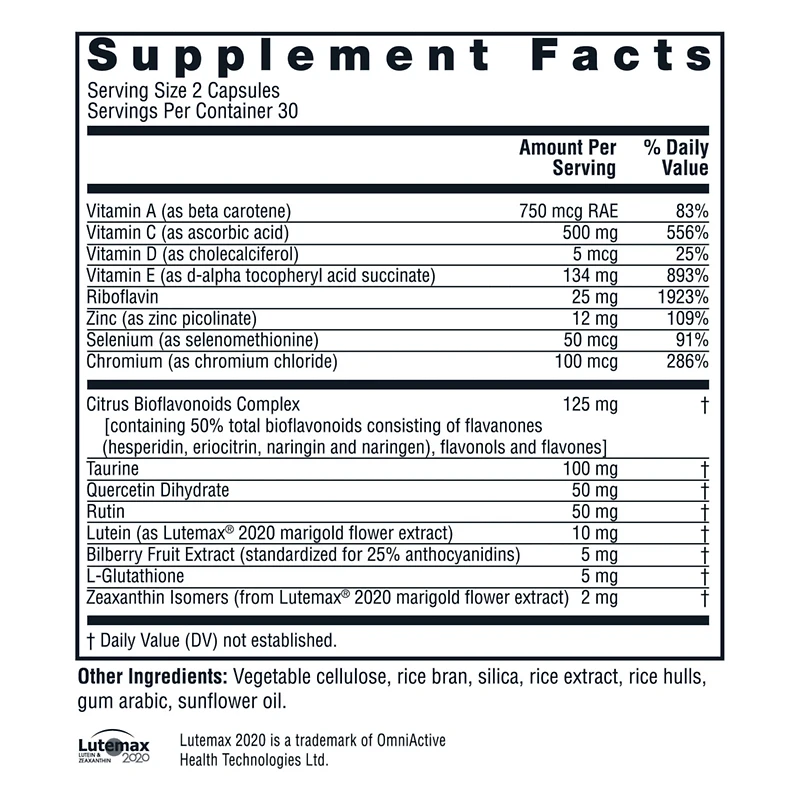 Twinlab Ocuguard Plus - Eye Supplement with Zinc, Vitamin A, Vitamin C, and Vitamin D