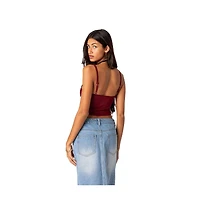 Women's Cressida sheer mesh tank top