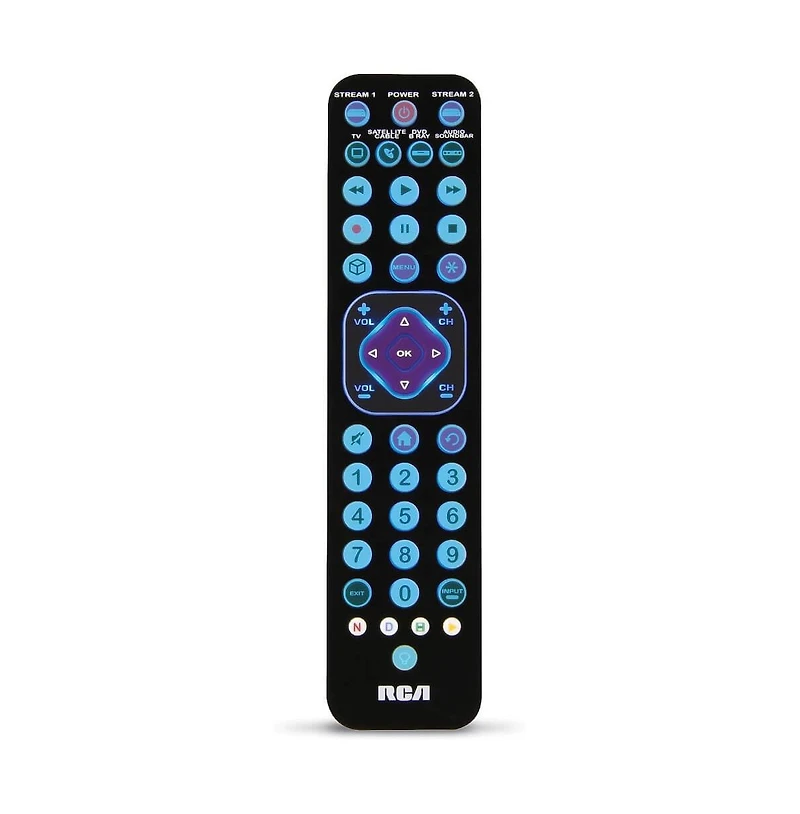 Universal Remote Control Rechargeable - Black
