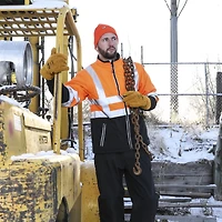 RefrigiWear Men's Double Insulated Leather Work Gloves - Heavy Duty Durable for Cold Weather Protection