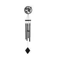 40" Long Metal Black Butterfly Wind Chime