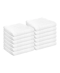 Arkwright Home Cotton Kitchen Dishcloths (12 Pack, 12x12 in.) Windowpane Stripes