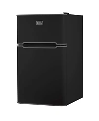 3.1 cu.ft.. 2 Door Ref/Freezer - Black
